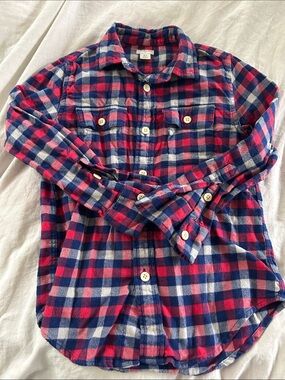 Crewcuts Pink & Blue Plaid Button-Down Shirt